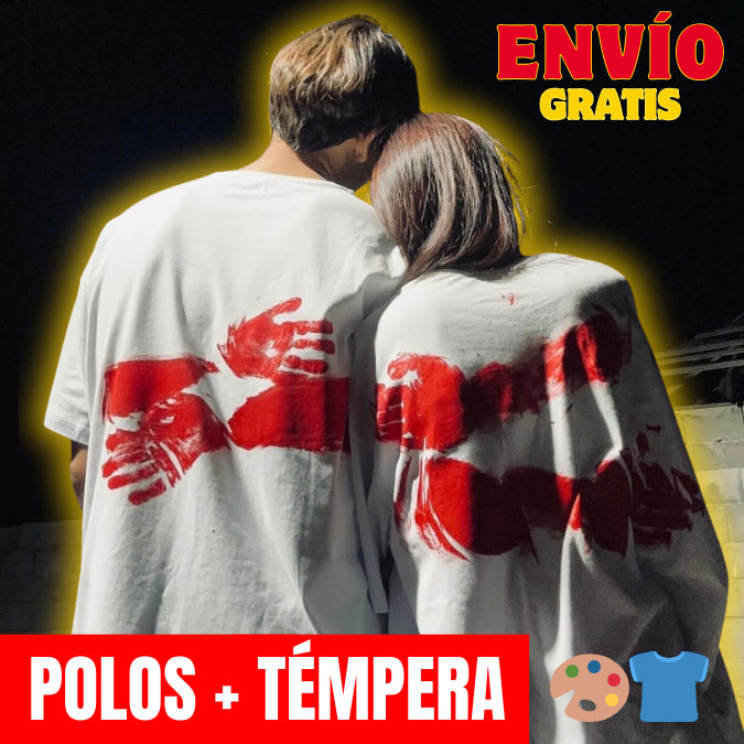👕 POLOS + TÉMPERAS 🎨 - UN RECUERDO ÚNICO HECHO POR USTEDES 💕